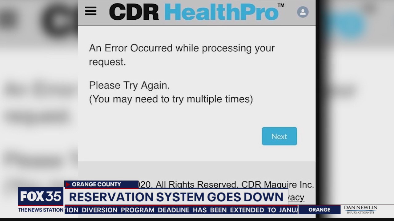Vaccine reservation system goes down