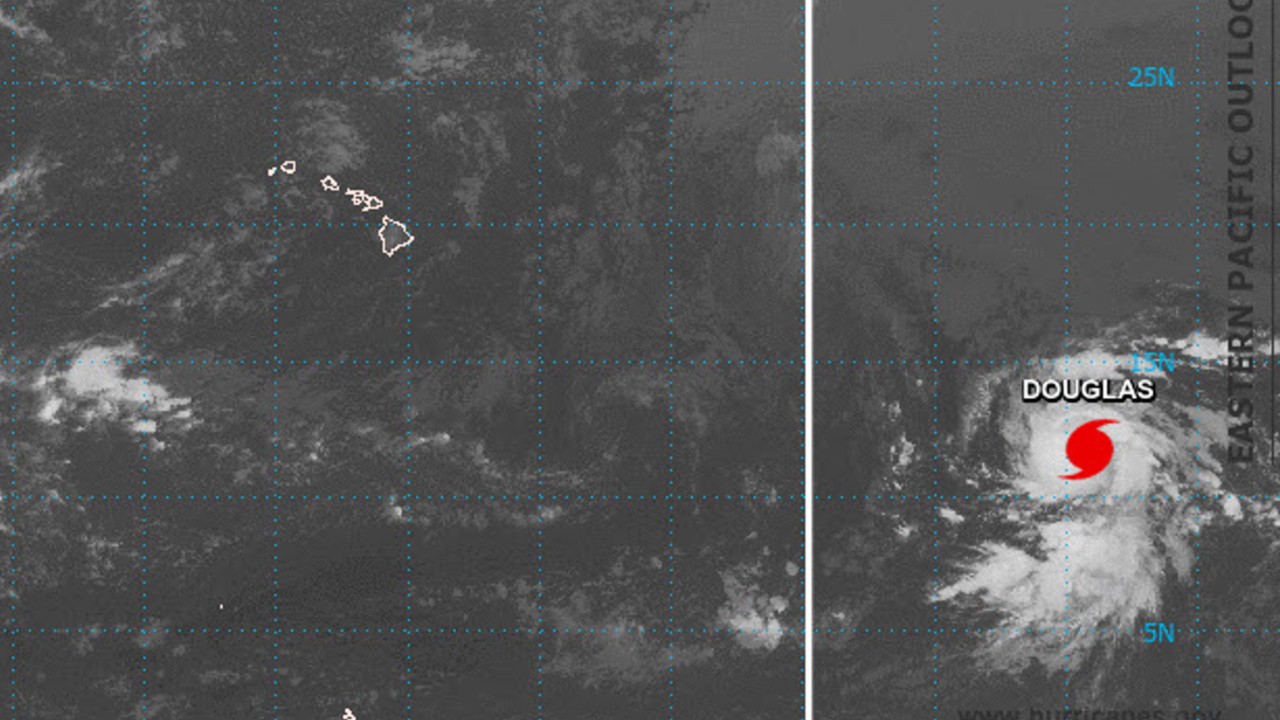 Hurricane Douglas develops in eastern Pacific