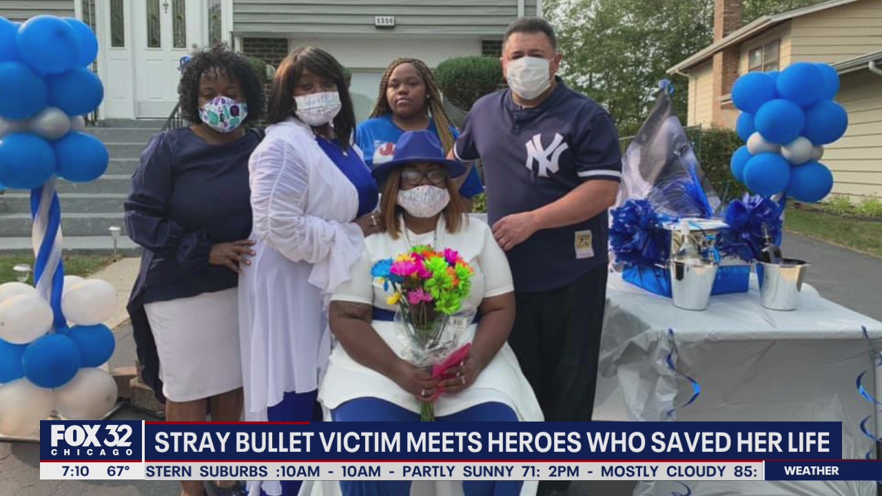 Stray bullet victim in Englewood meets heroes who saved her life