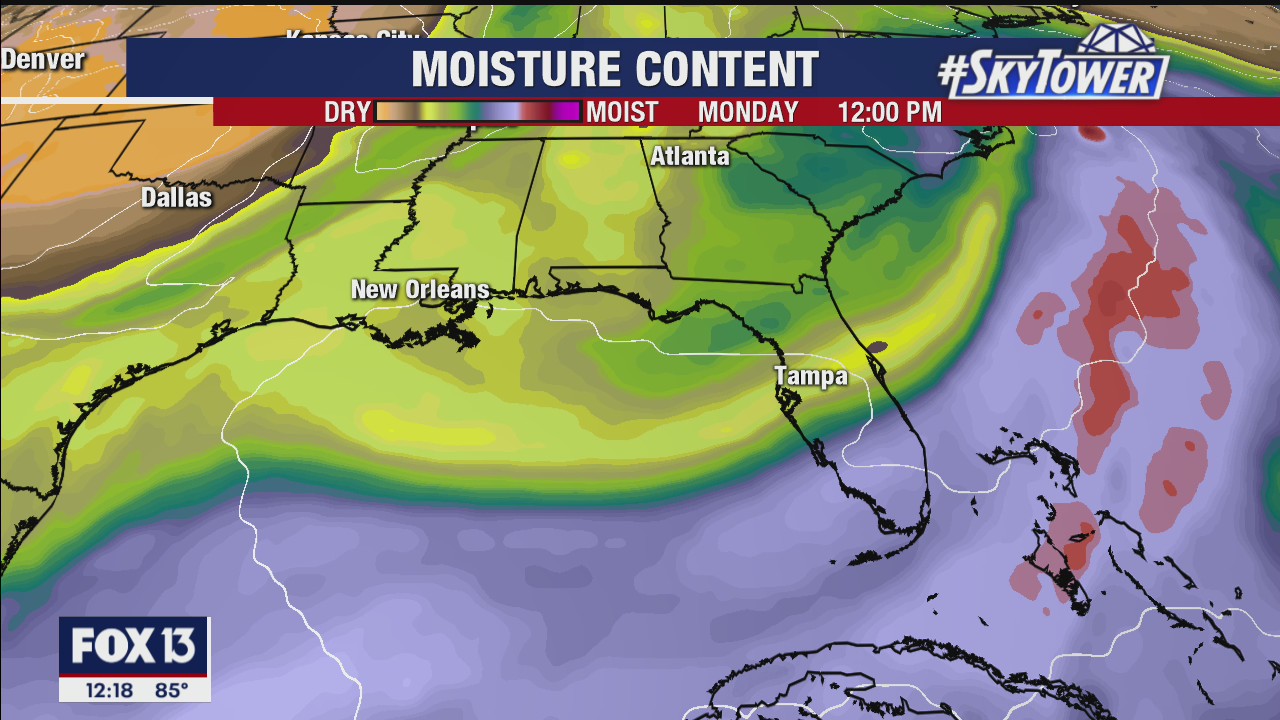 Monday afternoon forecast