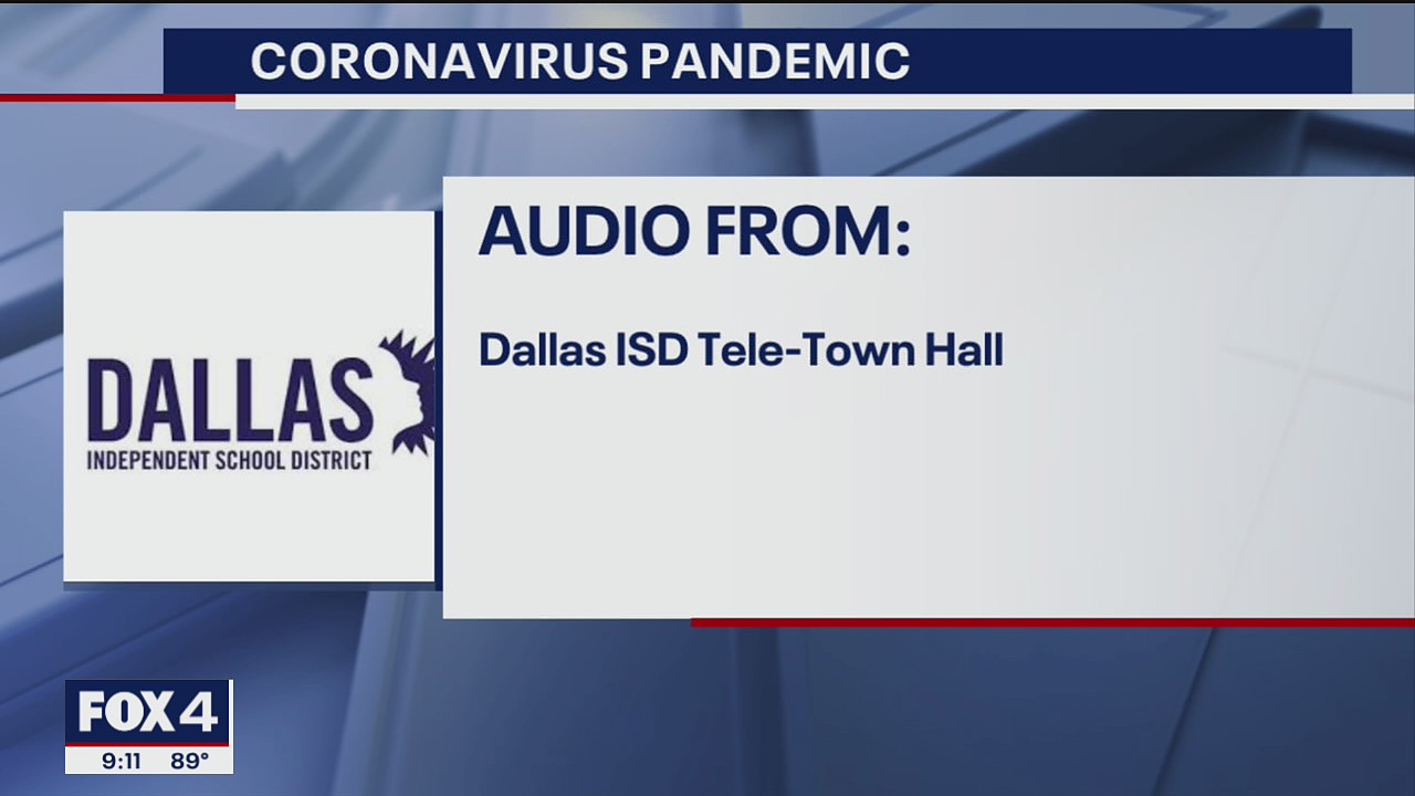 Dallas ISD hosts tele-town hall to answer questions about upcoming school year