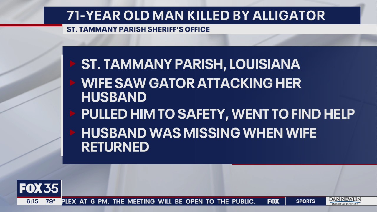 Man attacked by alligator in Louisiana floodwaters after Hurricane Ida