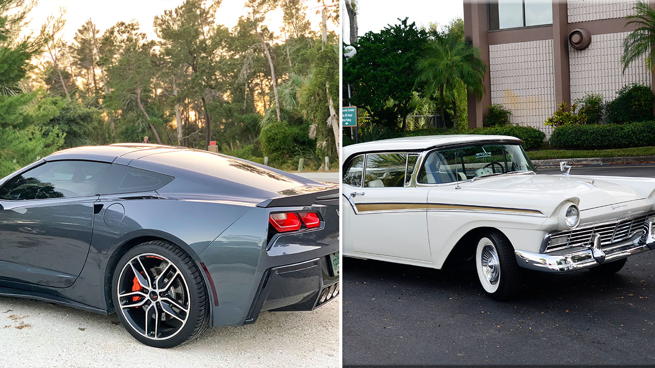 Great Rides: 1957 Ford Skyliner and 2014 Chevrolet Corvette