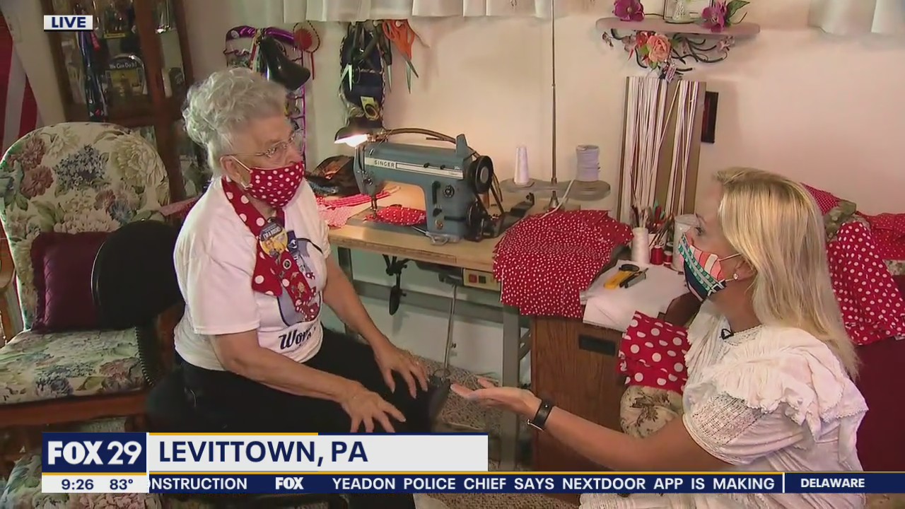 Mae Krier teaches how to make your own face mask