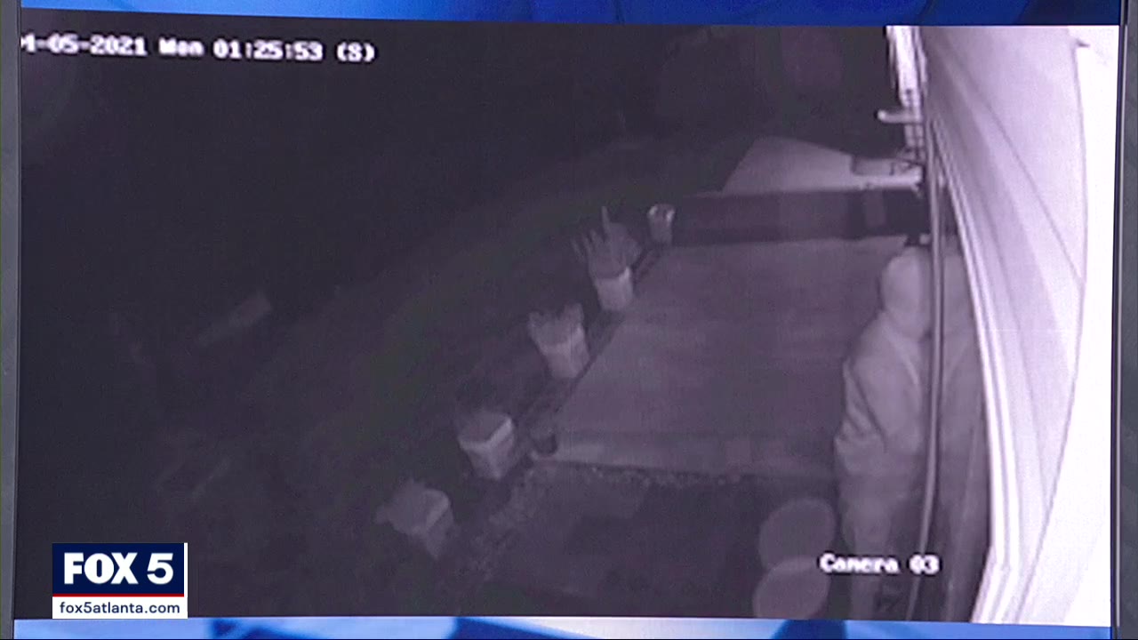 Surveillance cameras capture home invasion