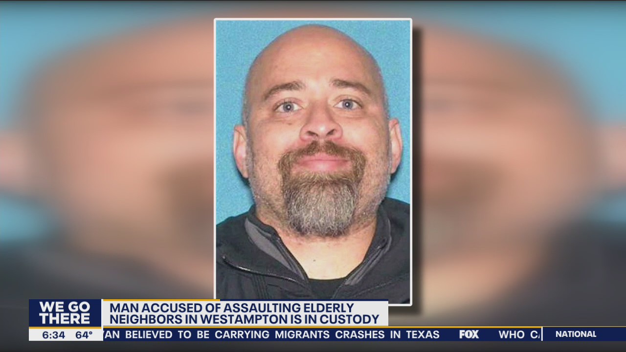 Man accused of assaulting neighbors in their home taken into custody after fleeing in their car