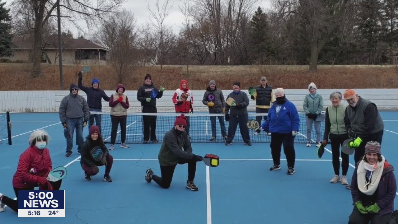 Seniors in Mendota Heights not letting cold temps, pandemic get in way of pickleball passion