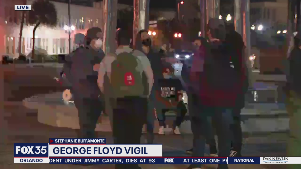 Vigil held for George Floyd after Derek Chauvin conviction