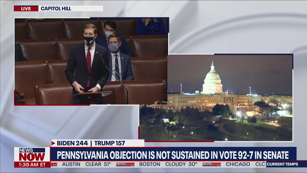 Rep. Conner Lamb interrupted during PA Electoral College debate
