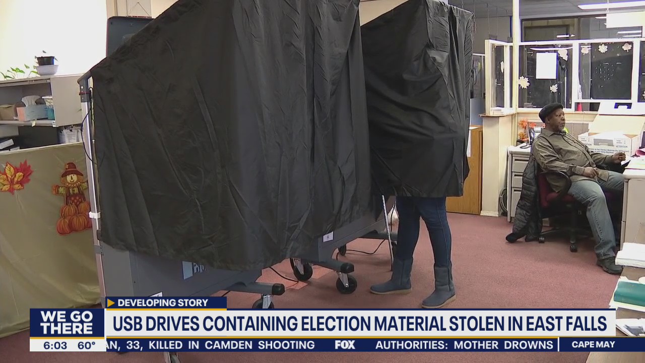 Laptop, encrypted USB drives stolen from Philadelphia election machine warehouse, spokesperson says