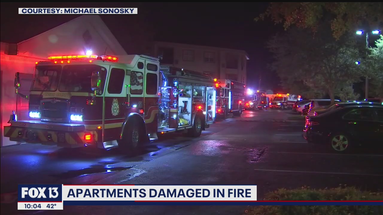 2-alarm fire at a Pasco County apartment complex
