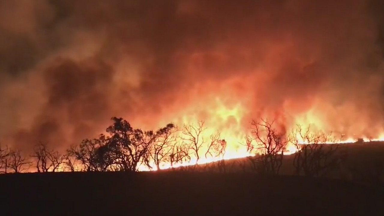 Human-caused El Dorado Fire grows over 10,000 acres in San Bernardino County