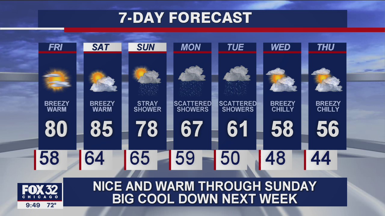 10 p.m. forecast for Chicagoland on Sept. 24