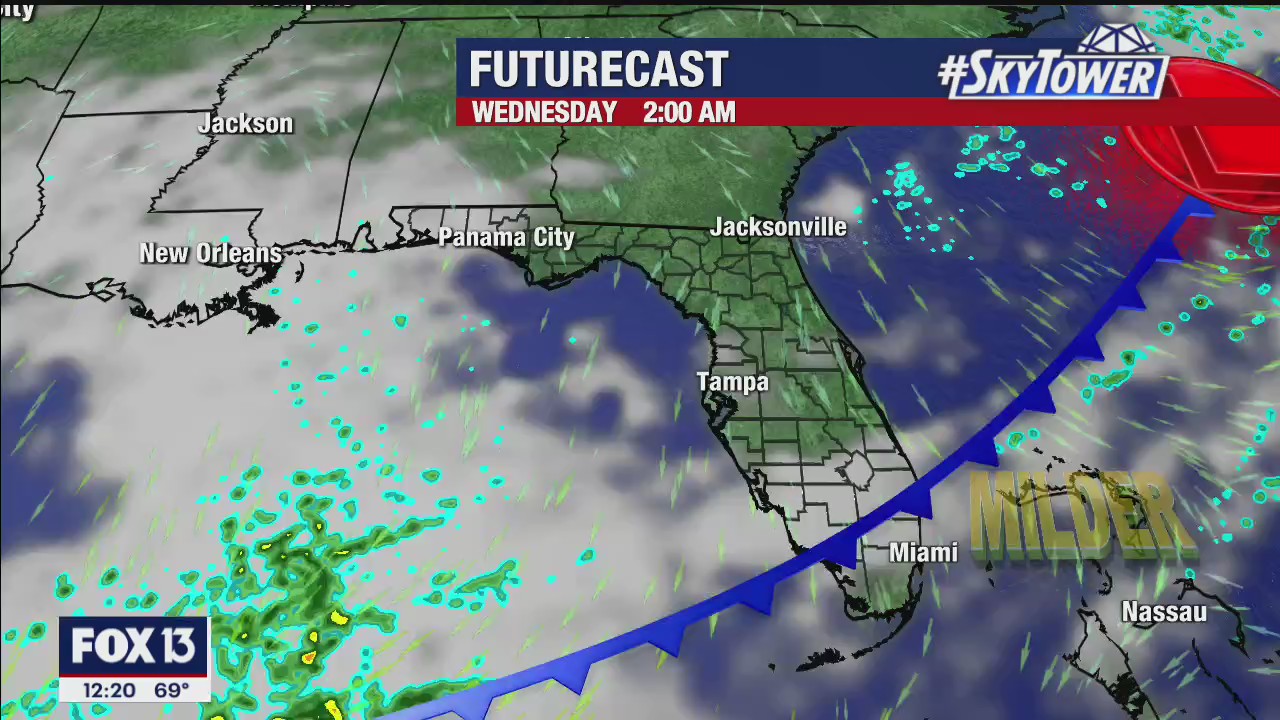 Monday afternoon forecast