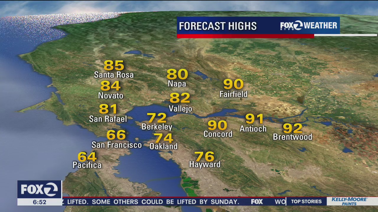 A little warmer, air quality not great
