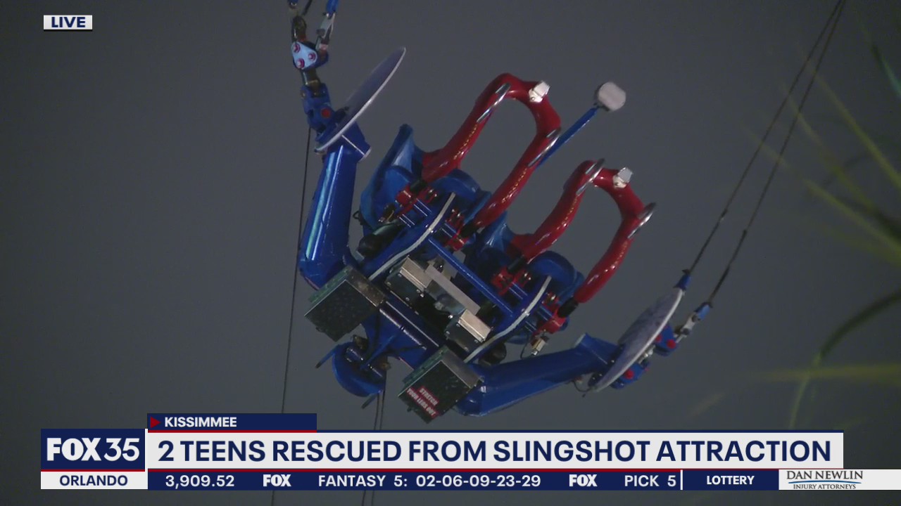2 riders pulled from slingshot attraction in Kissimmee after 'malfunction,' officials say