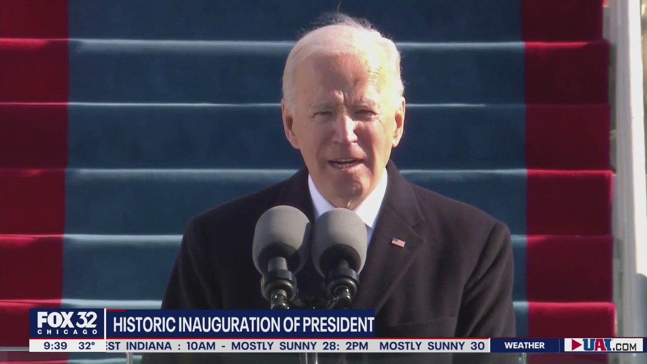 Rep. Robin Kelly reacts to Joe Biden's inauguration