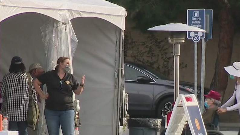 Disneyland vaccine site shutting down temporarily amid weather concerns