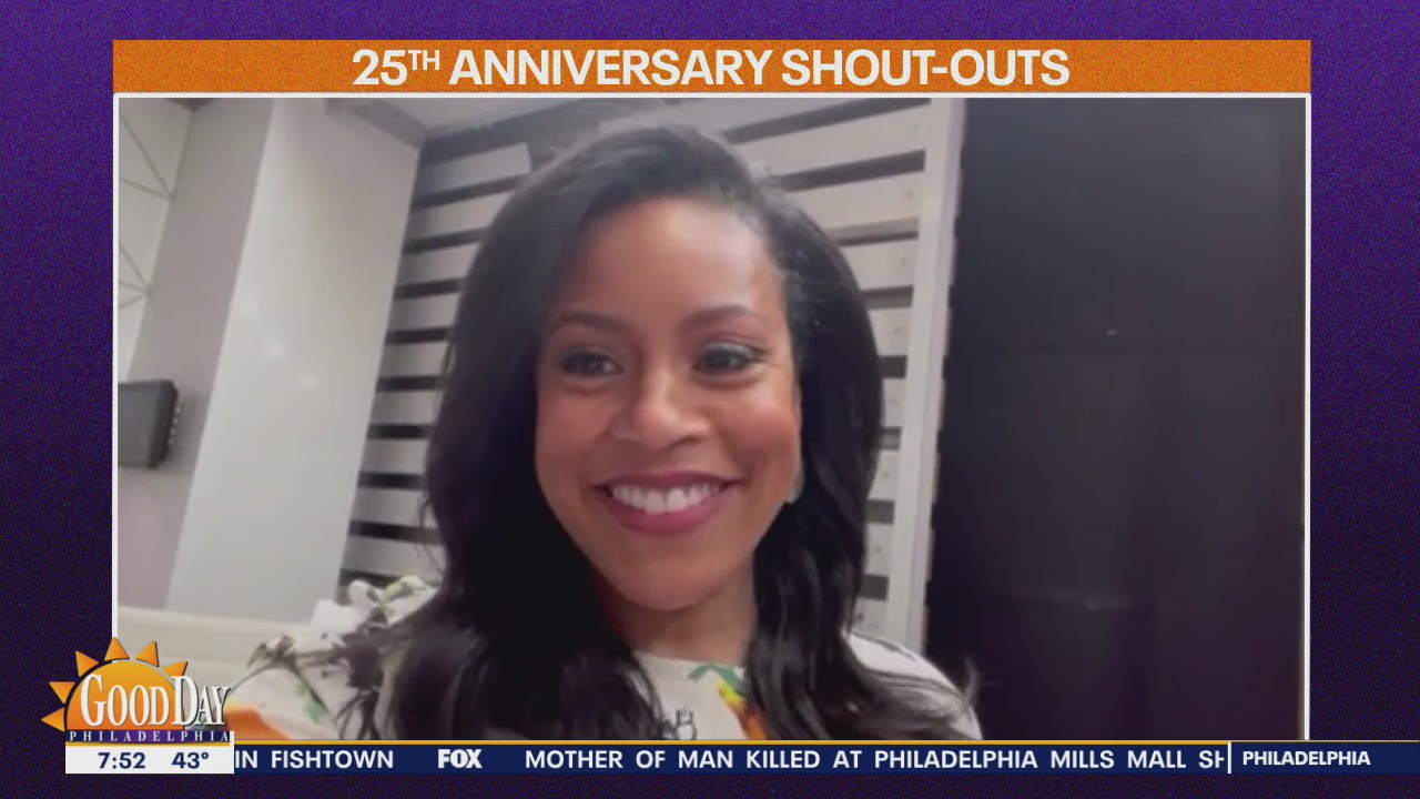Sheinelle Jones shouts out Good Day Philadelphia on the shows 25th Anniversary
