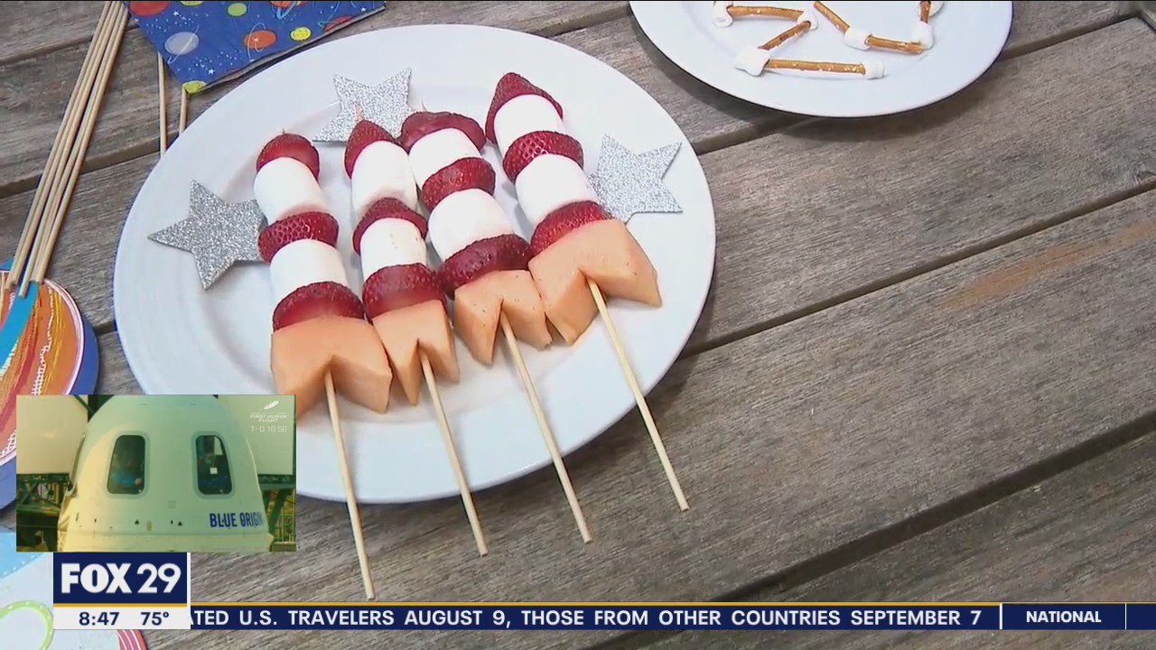 Space-themed snacks to enjoy during a launch