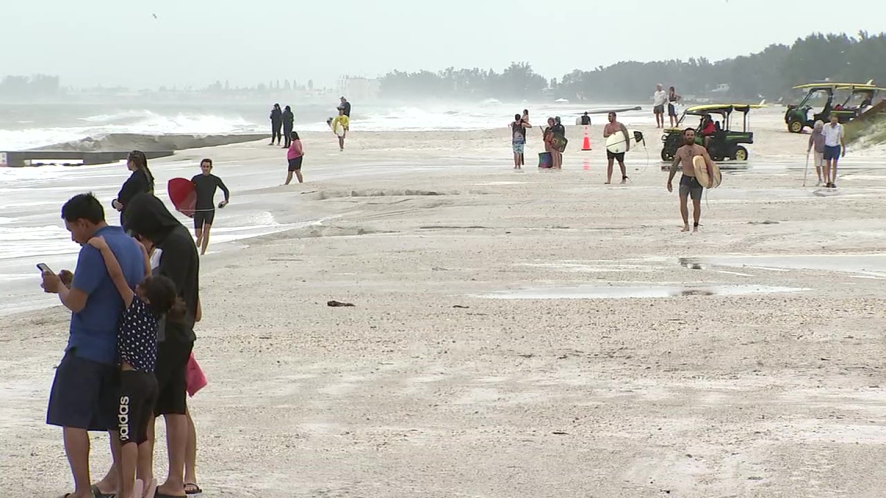 Manatee officials urge beachgoers to respect nature's wrath