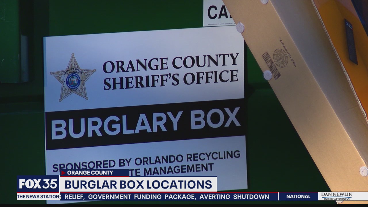 Burglar boxes in Orange County to help dispose of holiday trash