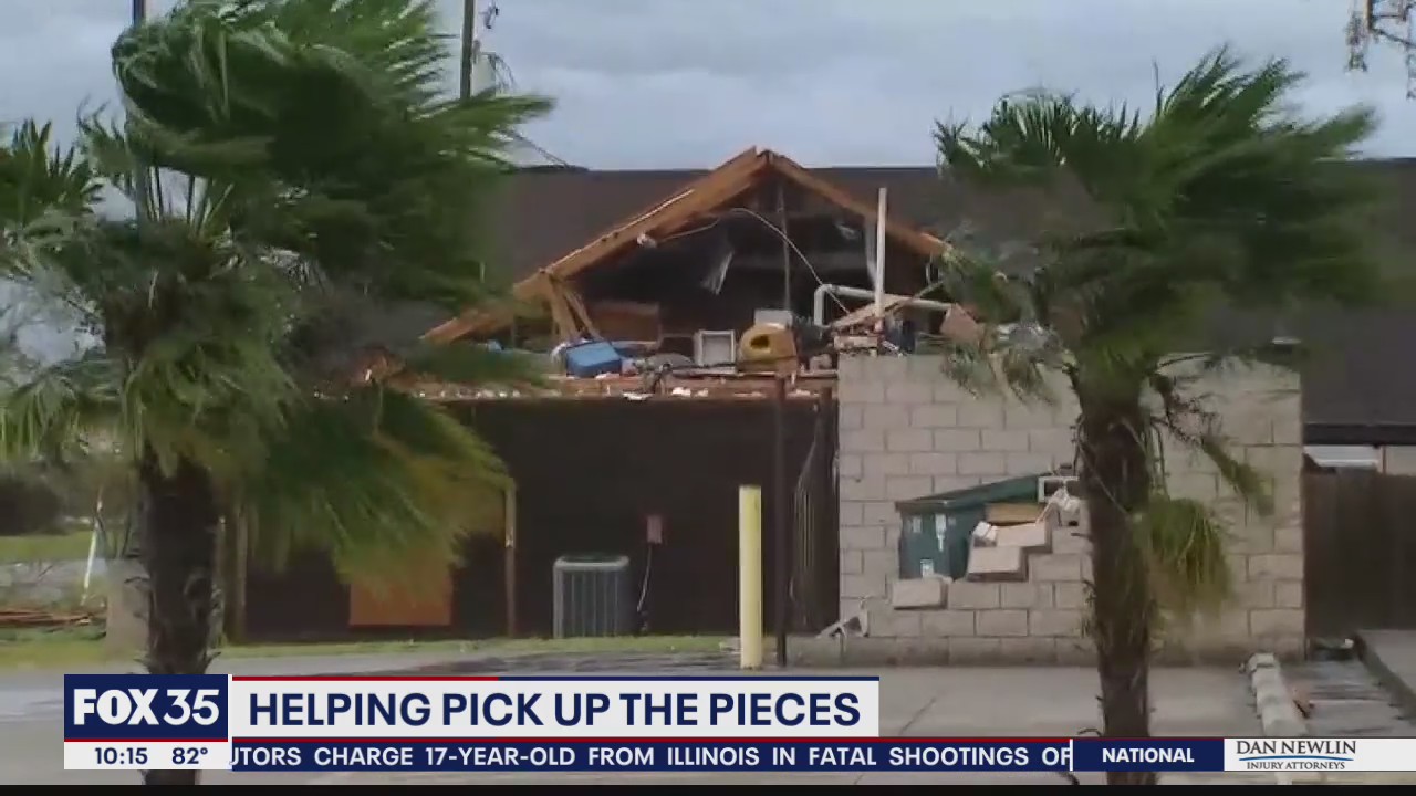 Helping pick up the pieces after Hurricane Laura