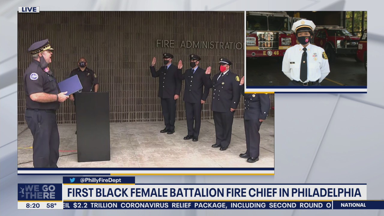 First female black battalion chief sworn into the Philadelphia Fire Department