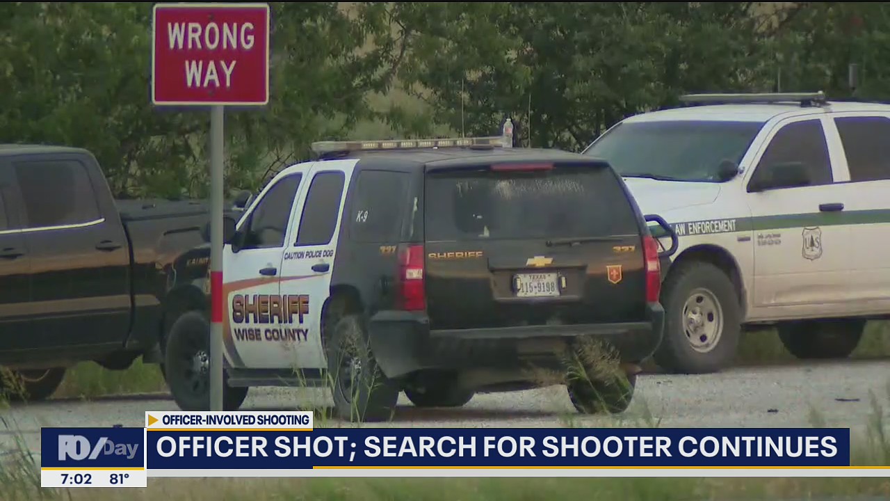 Manhunt underway for suspect in Wise County police shooting