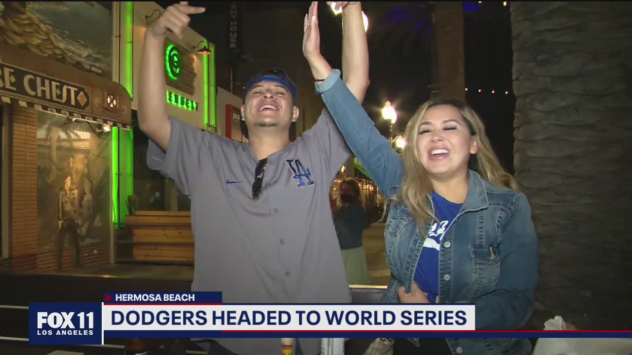 Fans excited the LA Dodgers headed to World Series