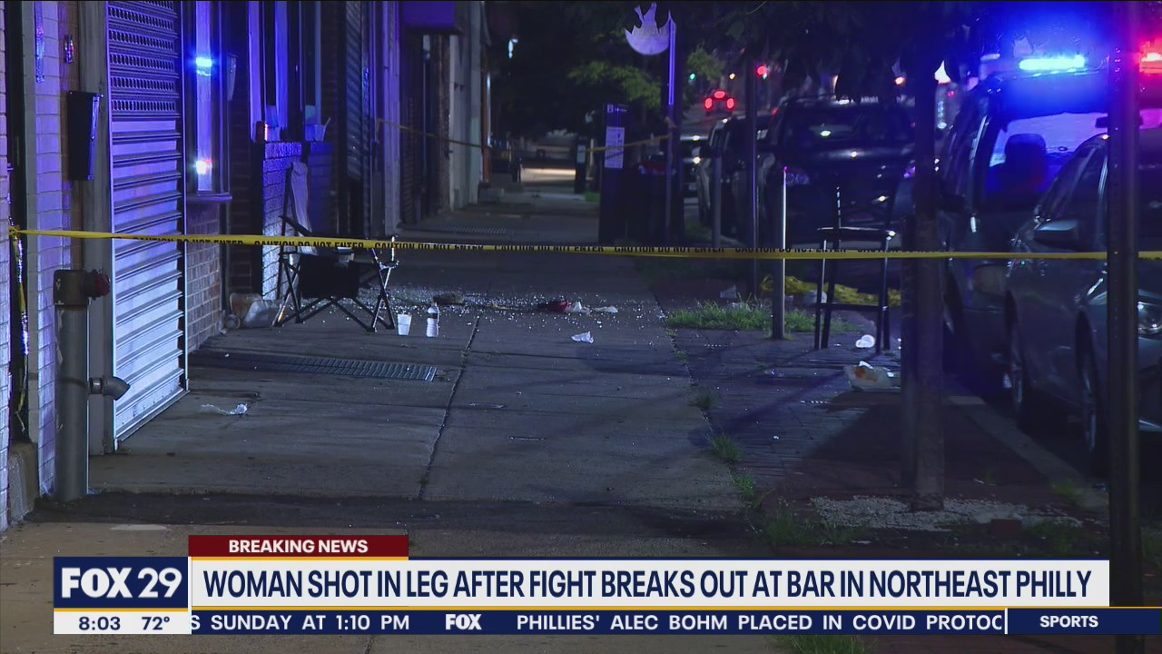 Woman shot in leg after fight breaks out at bar in Northeast Philadelphia