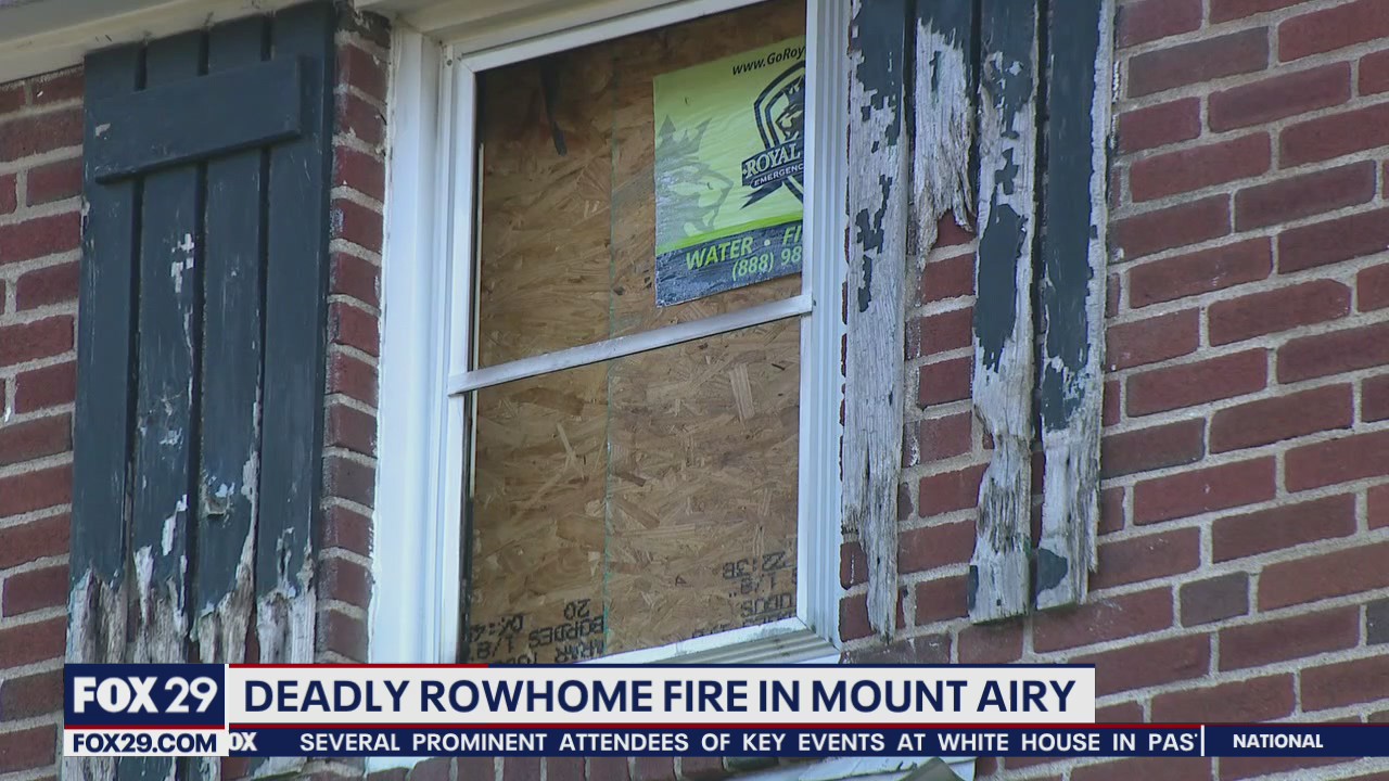 Man killed in a fire at row home in Mount Airy