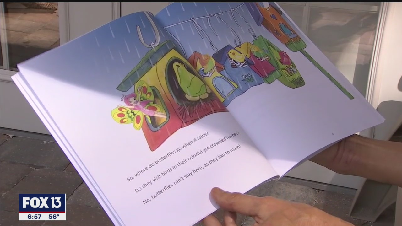 Children's book author inspired by butterflies