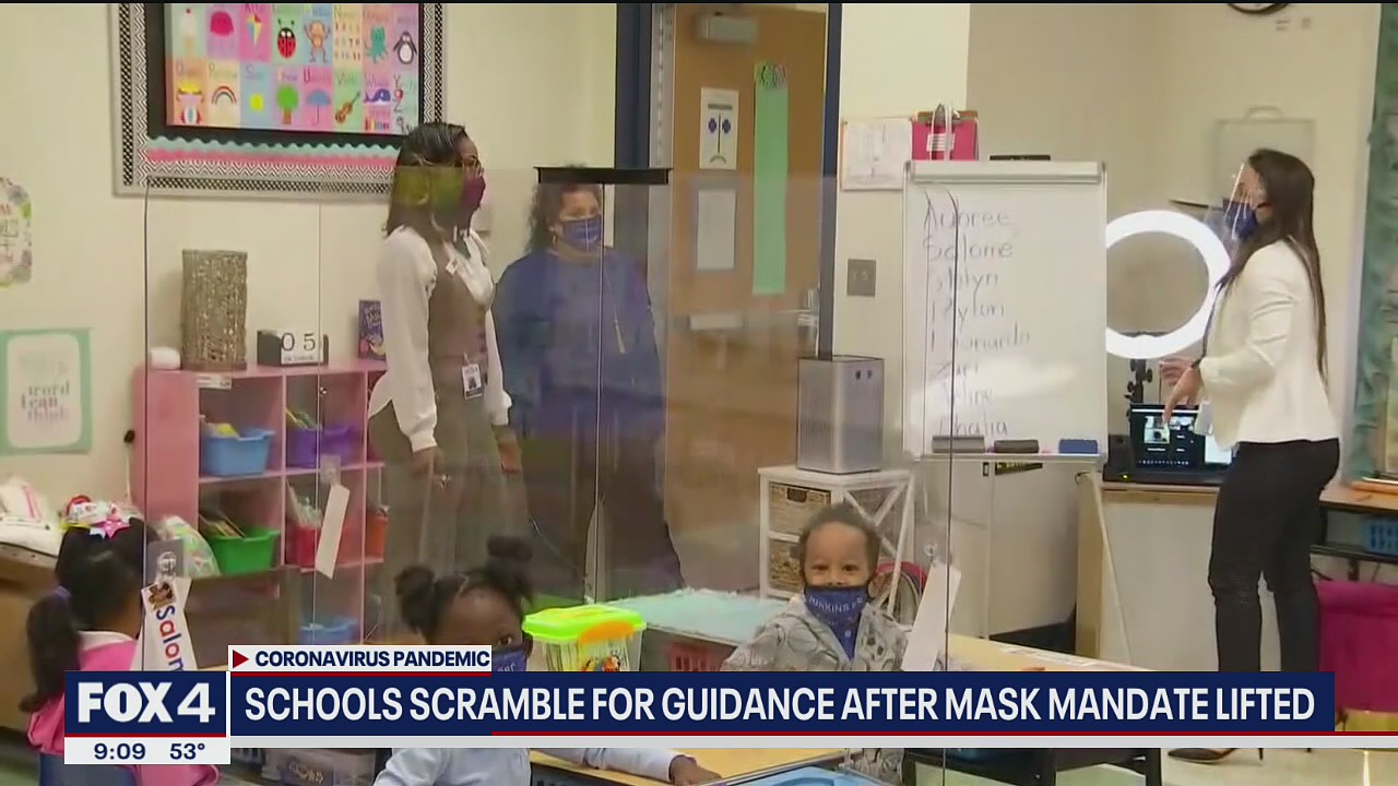 North Texas school districts scramble for guidance after mask mandate lifted
