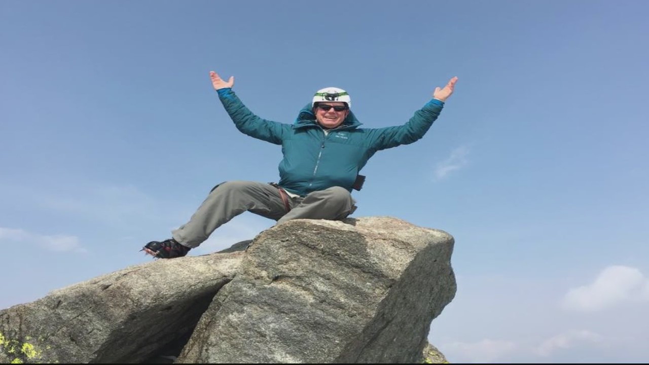Troy man one climb away from going to highest point of every state