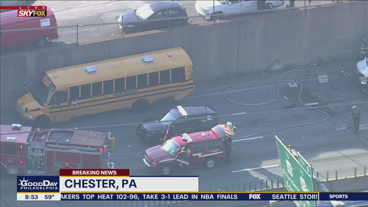 School bus, ambulance involved in crash on I-95 in Chester