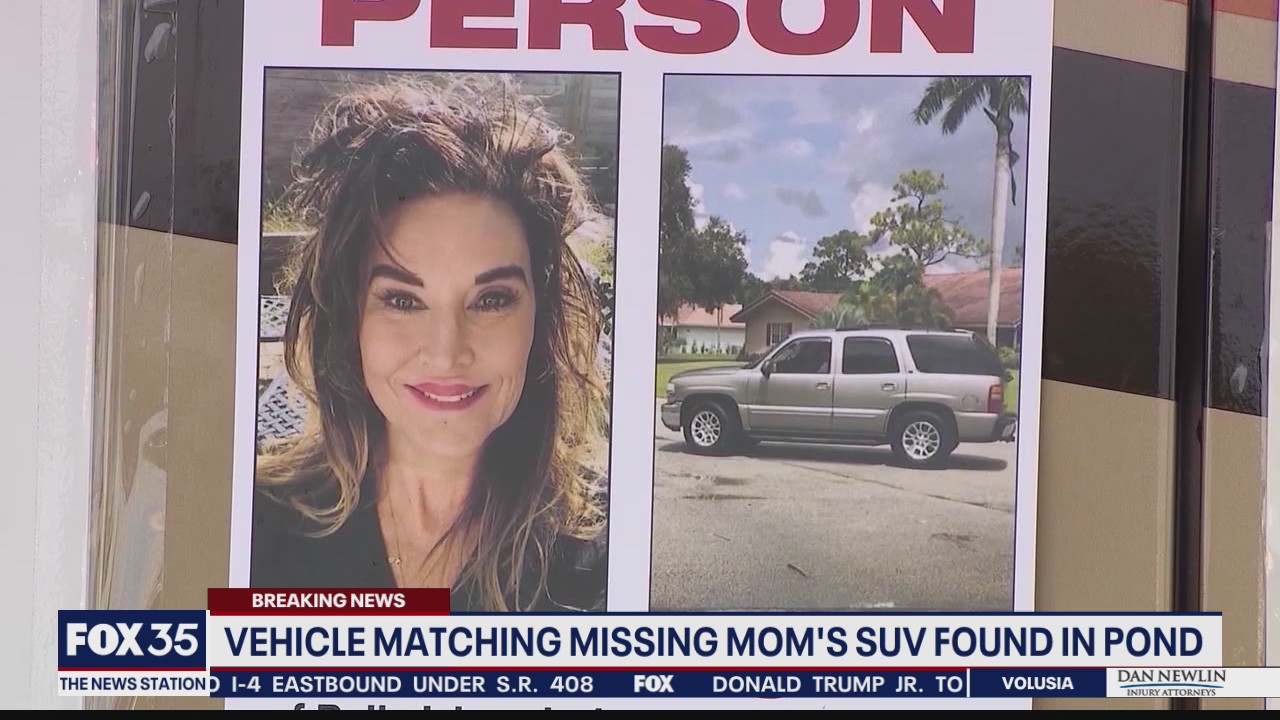 Vehicle matching missing mom's SUV found in pond