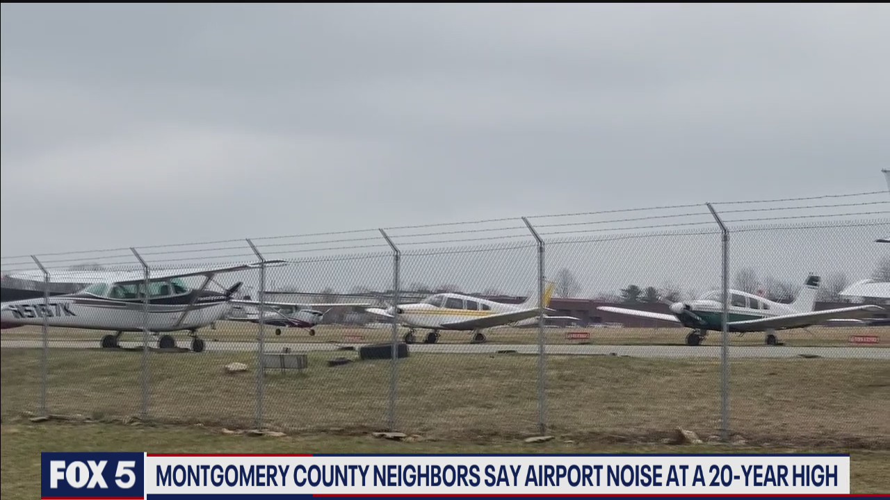 Montgomery County neighbors say airport noise at 20-year high
