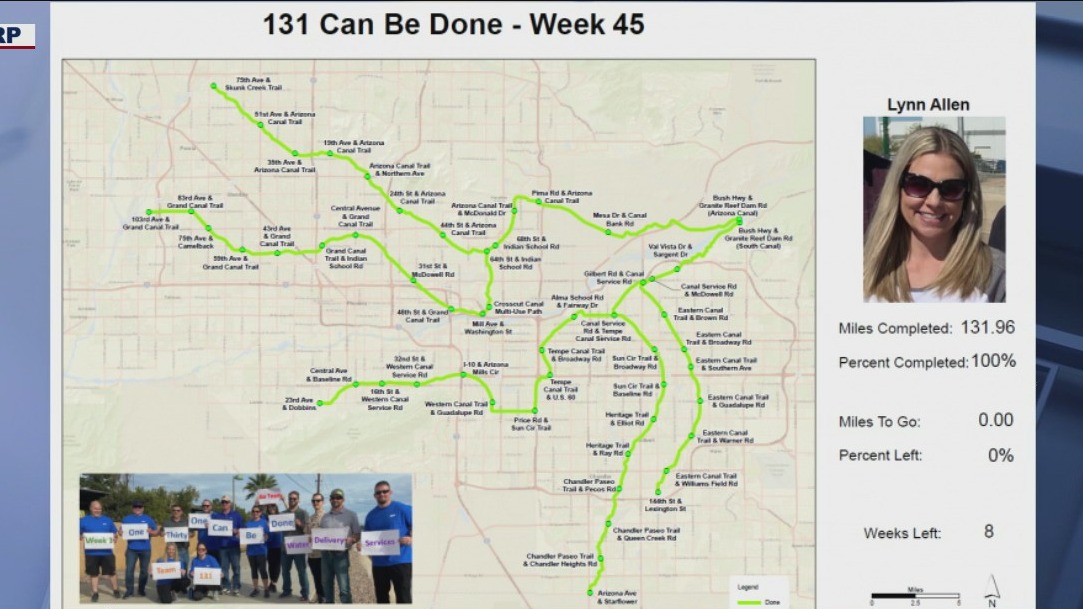 SRP workers complete resolution to walk or bike the entire canal system