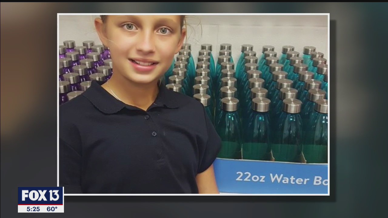 Student helps classmates stay healthy with water bottles