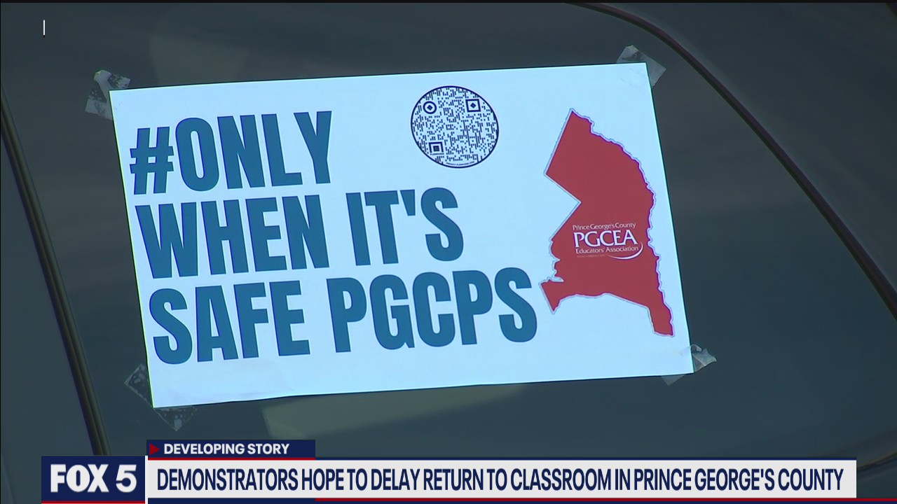 Demonstrators hope to delay return to classroom in Prince George's County