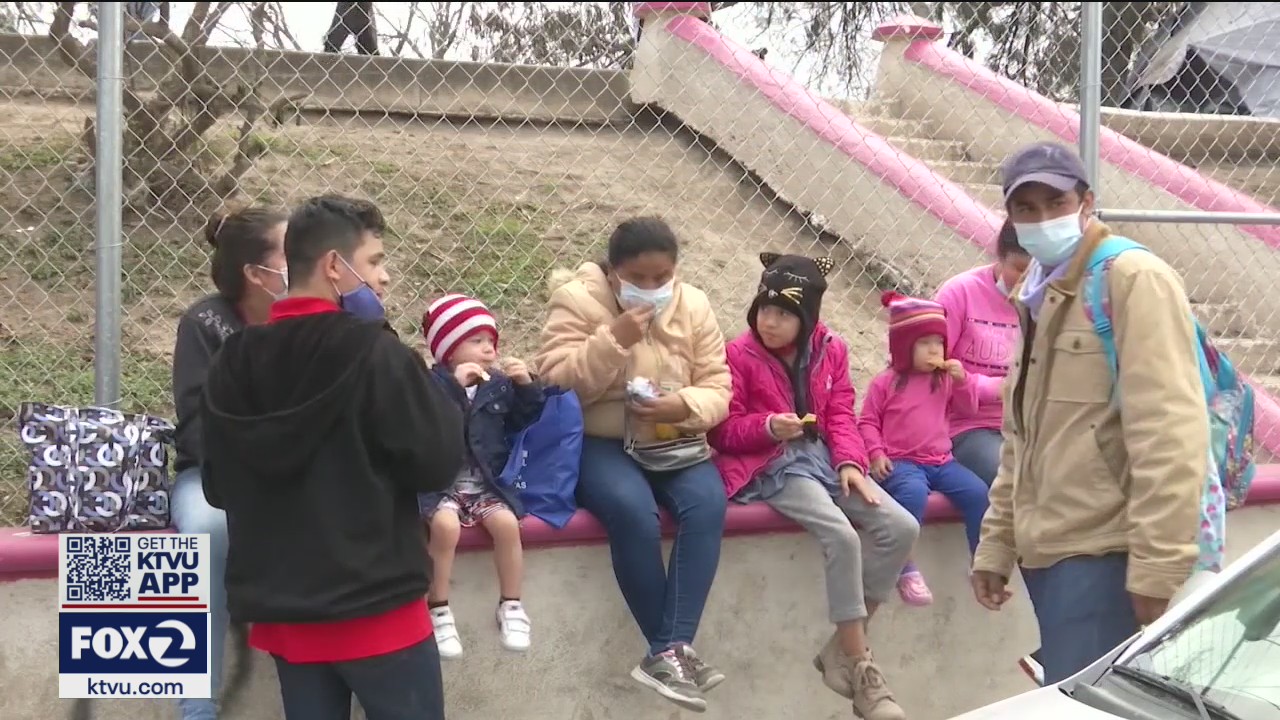 Immigrant rights protesters oppose housing kids at Moffett Field