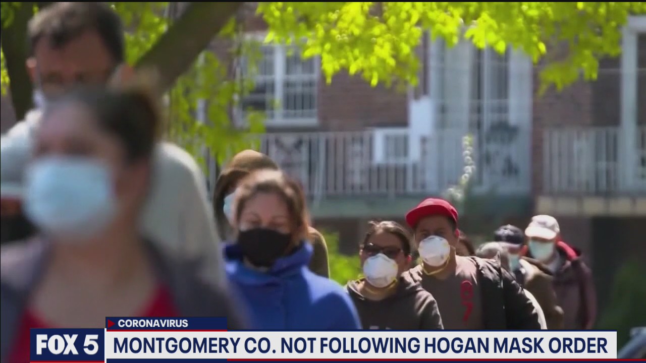 Montgomery County not following Gov. Hogan’s mask order
