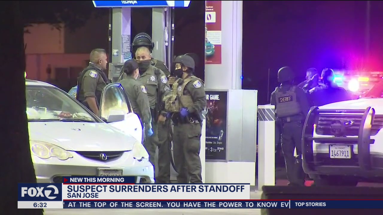 Suspect surrenders after standoff in San Jose