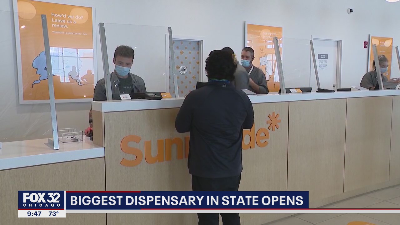 Biggest dispensary in Illinois opens in Chicago suburb
