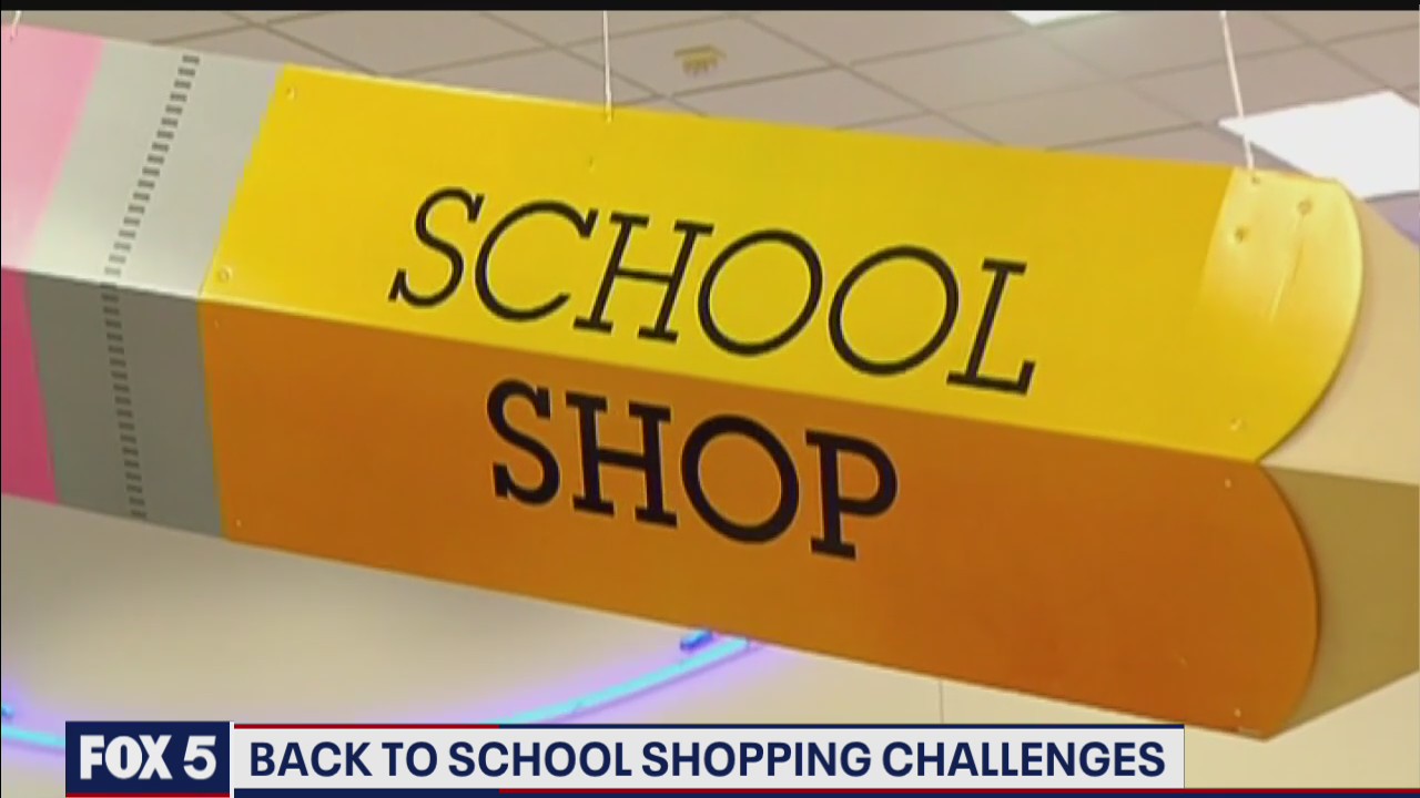 Back to school shopping challenges