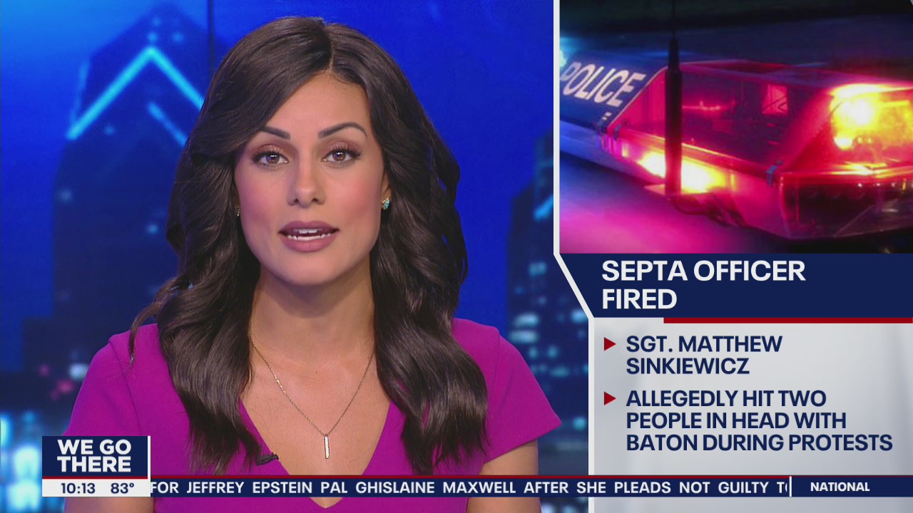 SEPTA police sergeant terminated after striking protesters with baton, spokesperson says
