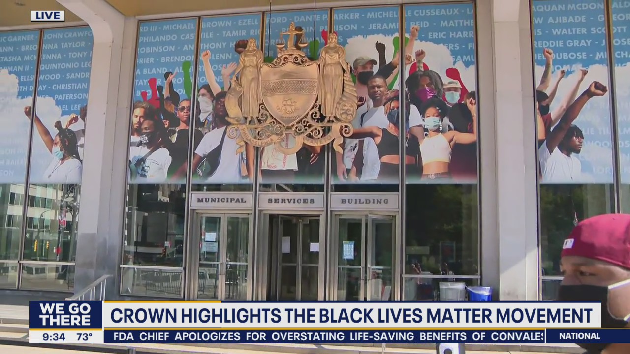 New mural on Municipal Services Building celebrates Black Lives Matter