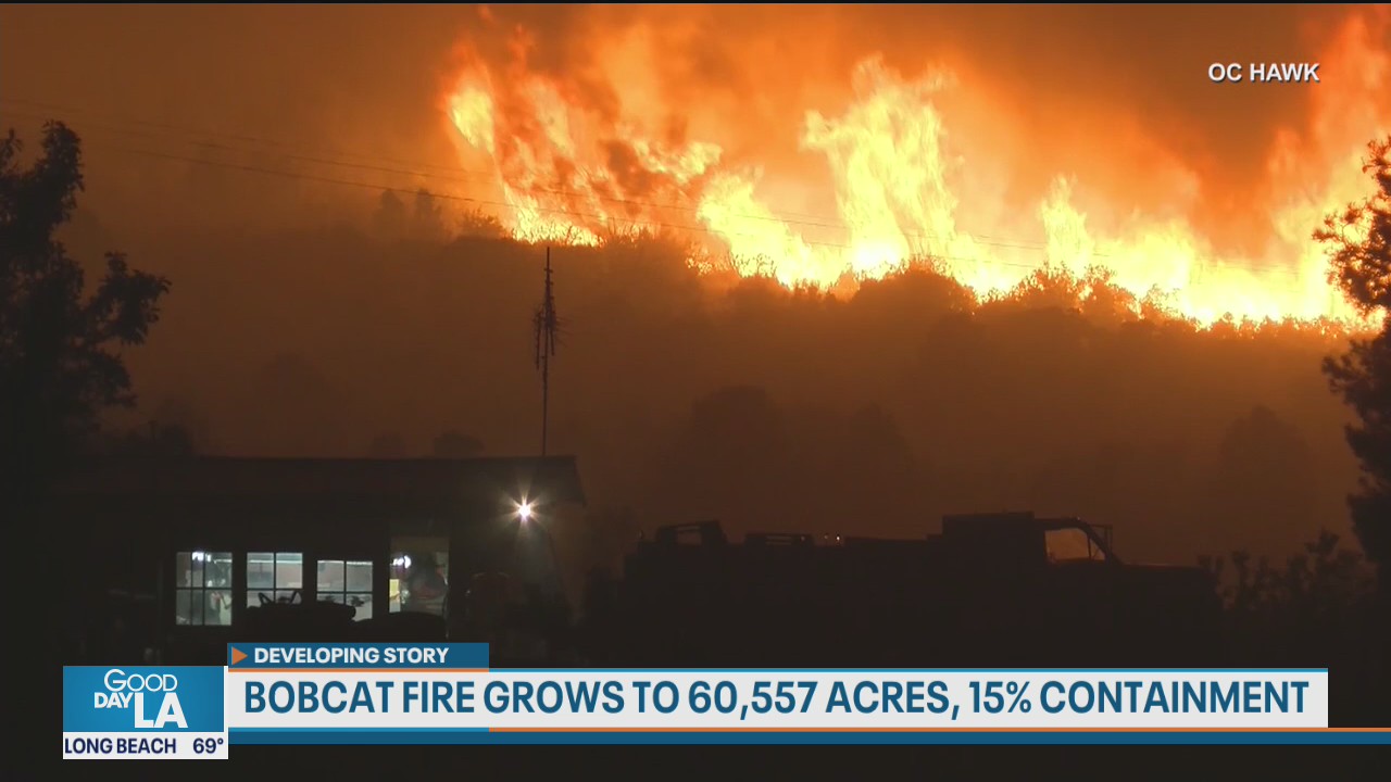Bobcat Fire still threatening Mt. Wilson; continues to grow in size