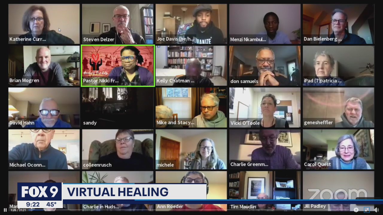 Minneapolis faith leaders holding daily prayer session during Derek Chauvin trial